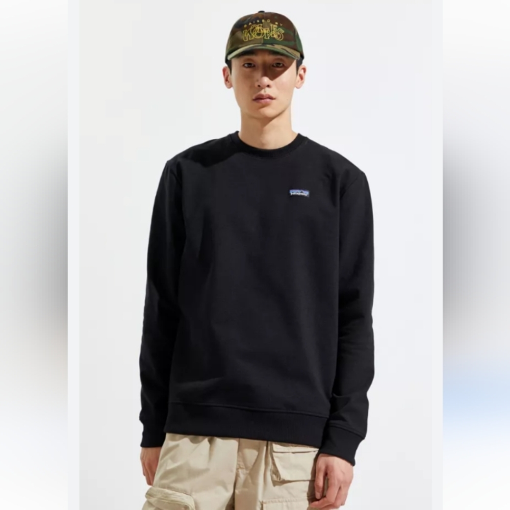 Patagonia Mens Black Crewneck Sweater Size S